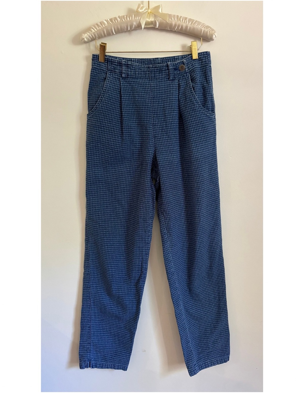 Vintage Lizwear Denim Checkered Jeans 100% Cotton